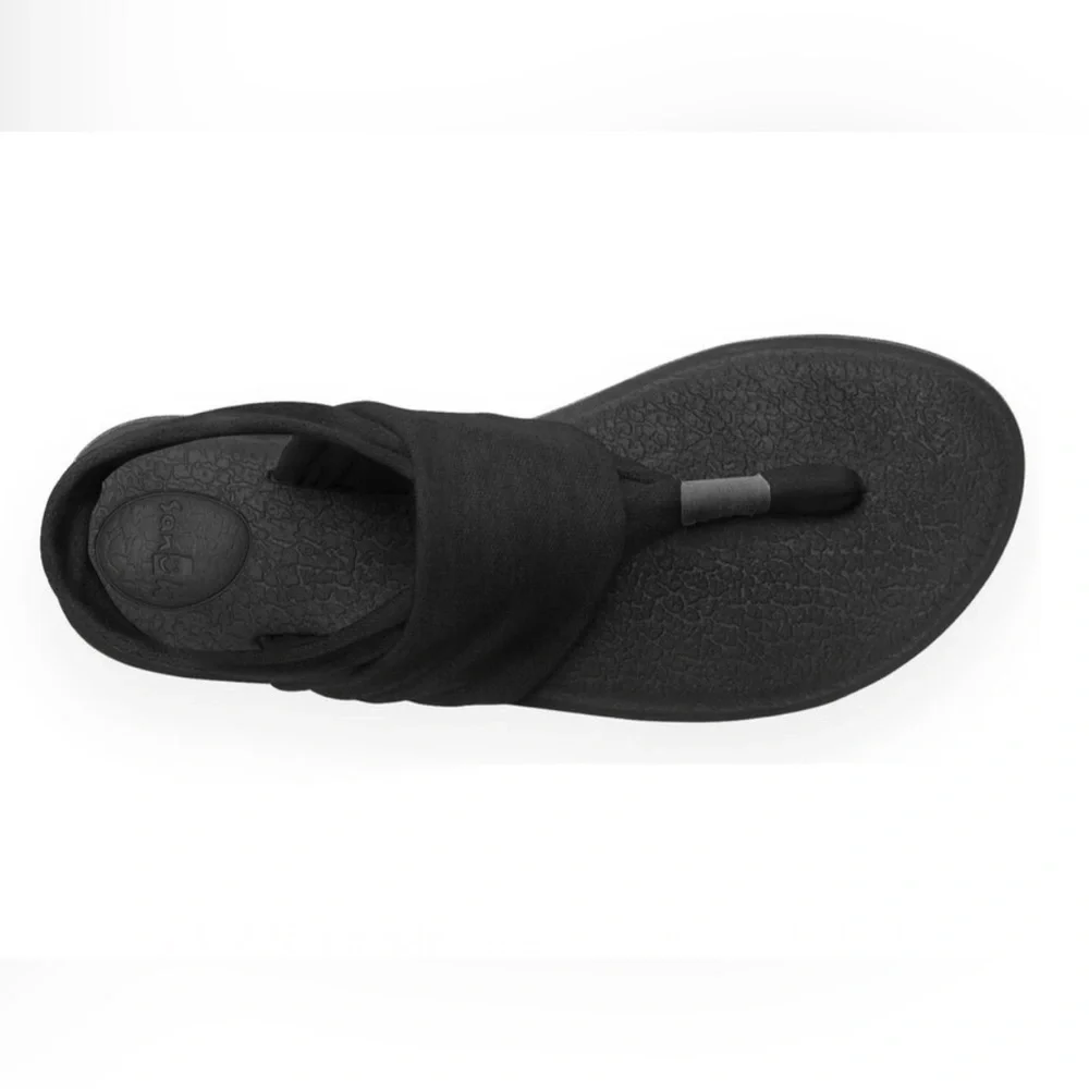 Sanuk Yoga Sling 2 Black Sandals Flip-Flops Thong Shoes Women’s Size 9, EU 40 - Picture 3 of 10